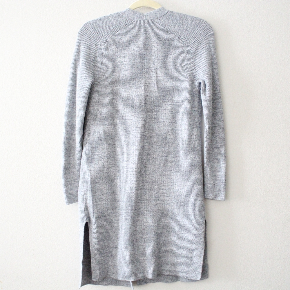 Ann Taylor Marled Long Line Open Cardigan Duster - Picture 5 of 5